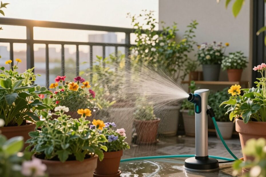 Automatyczne podlewanie na balkonie