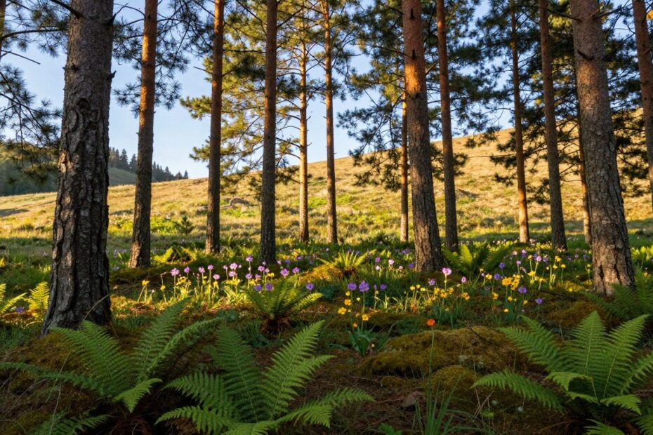 Co posadzić pod sosnami