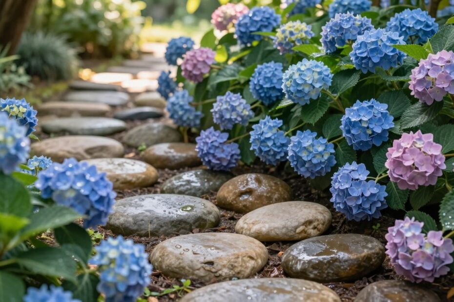 Czy hortensje można obsypać kamieniem