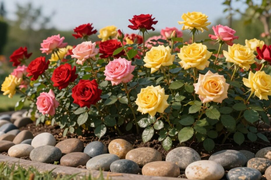 Czy róże można obsypać kamieniem