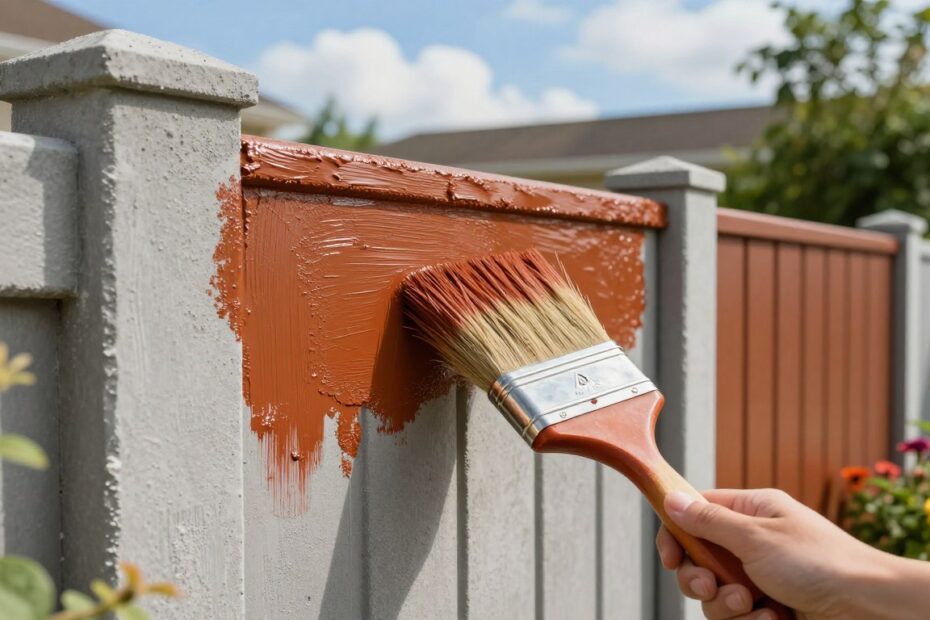 Czym pomalować płot betonowy