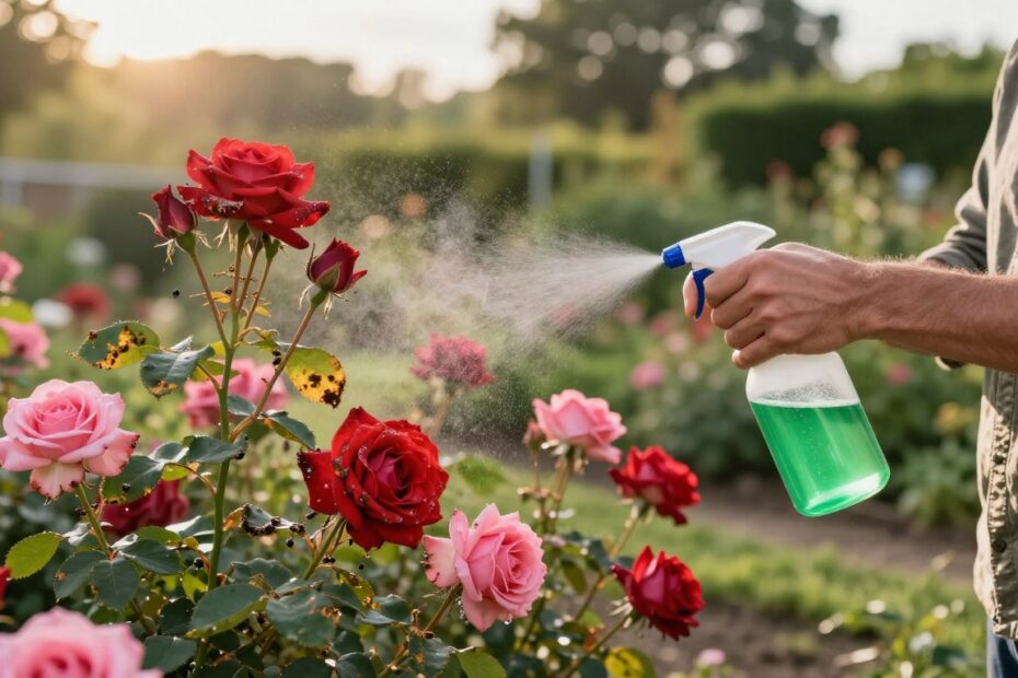 Czym pryskać róże
