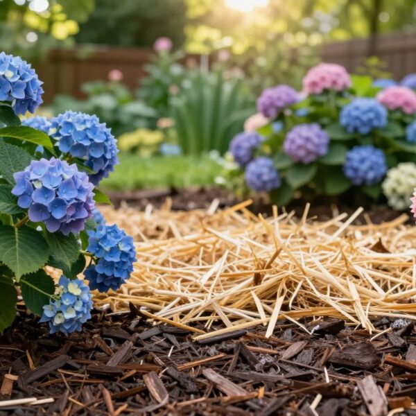 Czym ściółkować hortensje