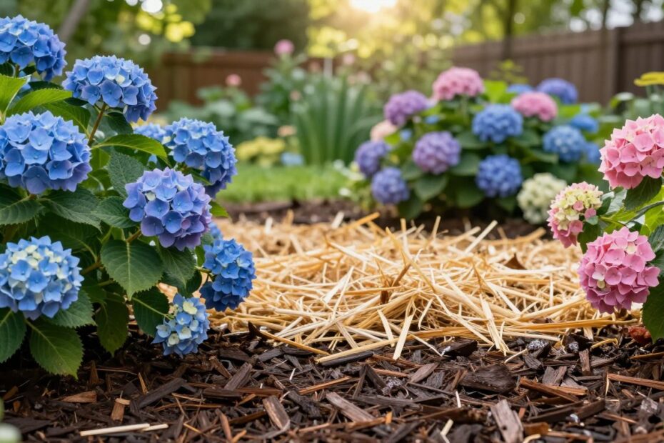 Czym ściółkować hortensje