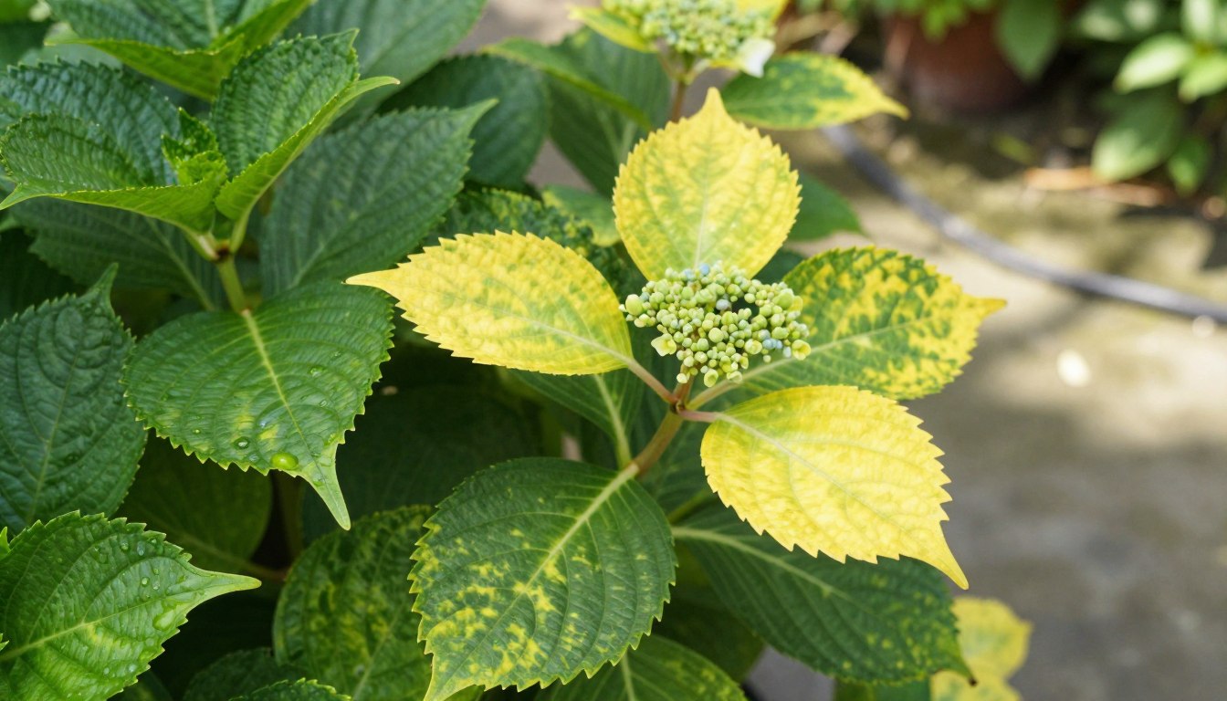 Dlaczego żółkną liście hortensji