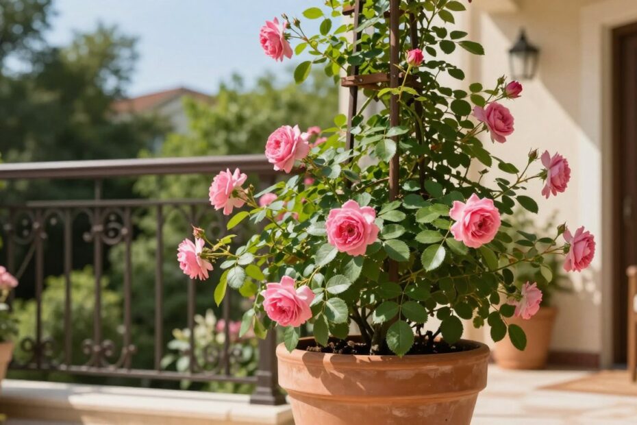 Jaka donica do róży pnącej
