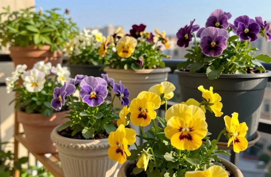 Kiedy sadzić bratki na balkonie