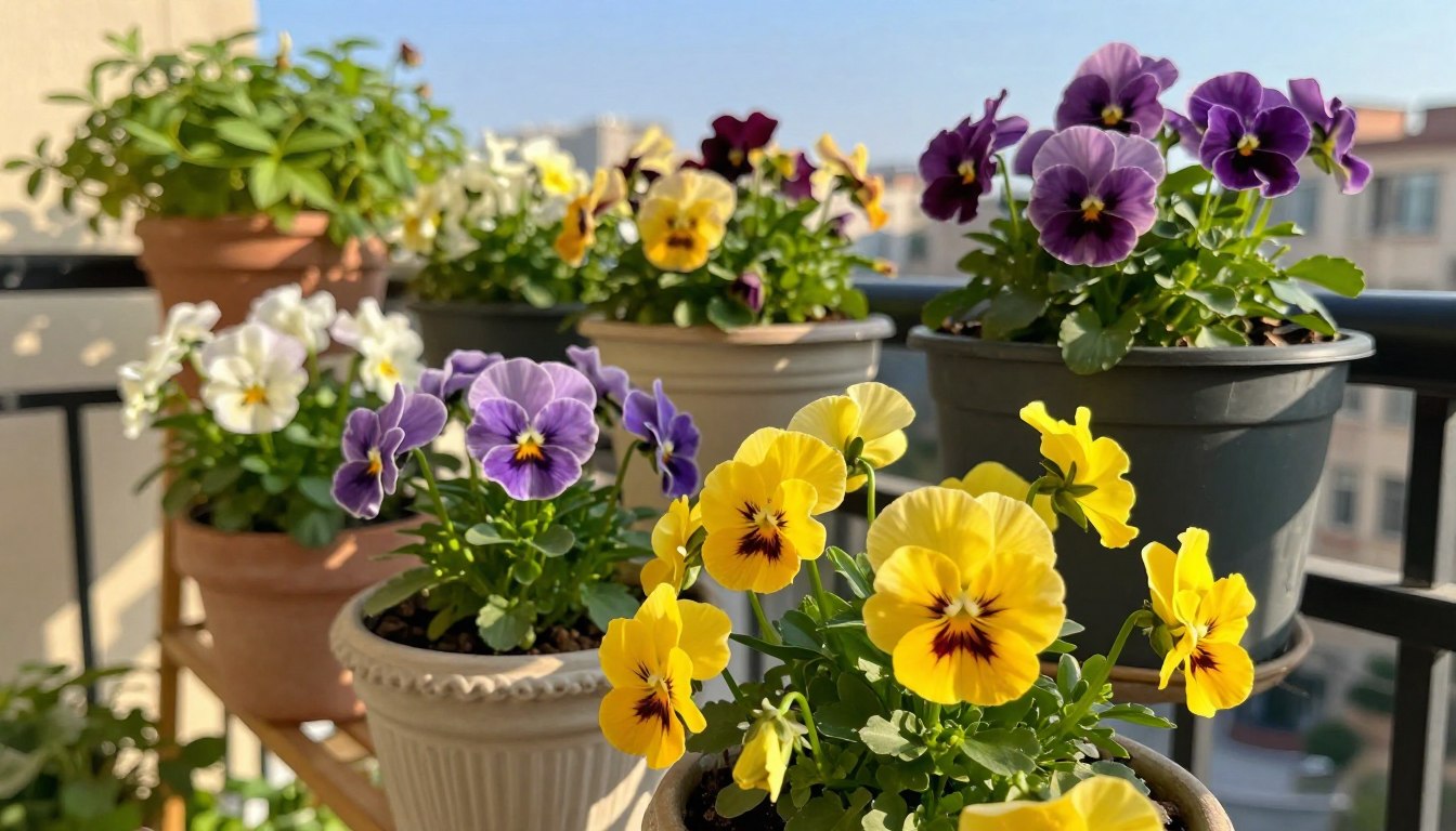 Kiedy sadzić bratki na balkonie