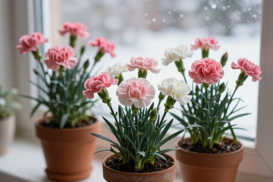 Jak przezimować goździki w doniczce