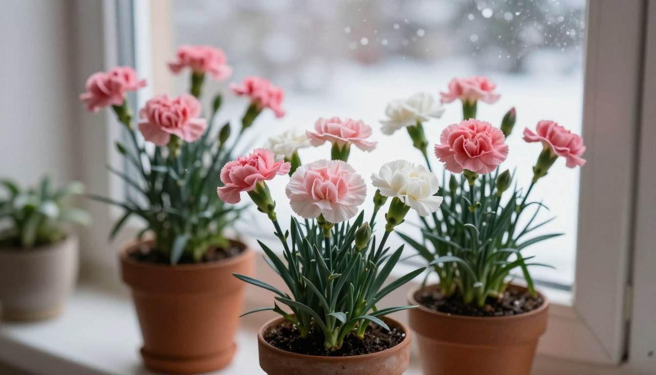 Jak przezimować goździki w doniczce