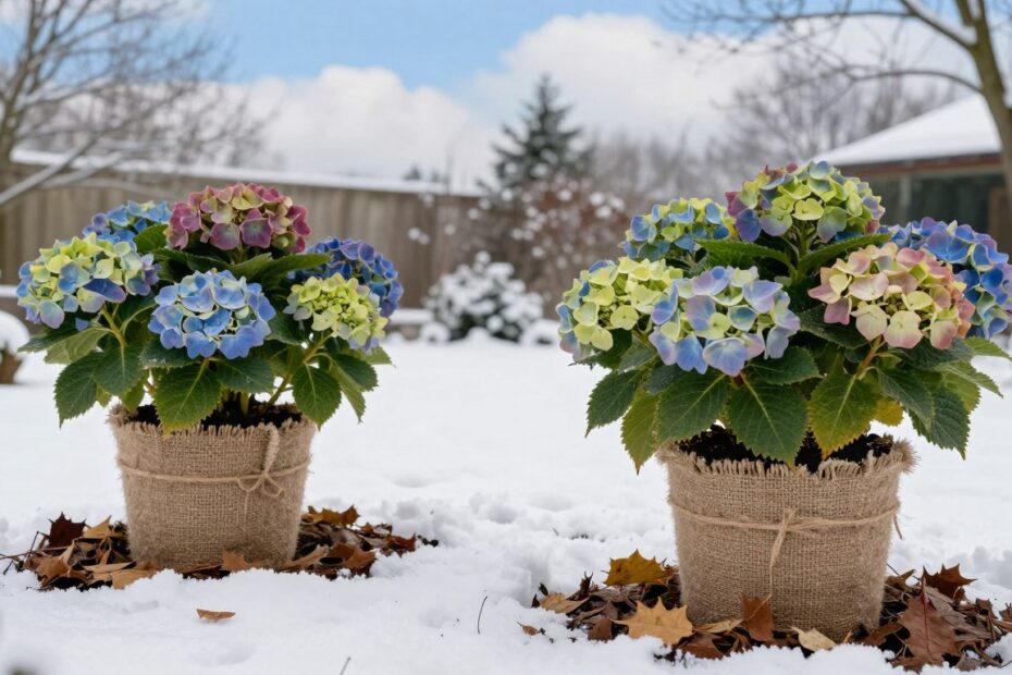 Jak przezimować hortensje w donicy