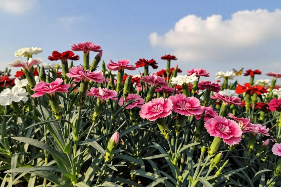 Jak rosną goździki