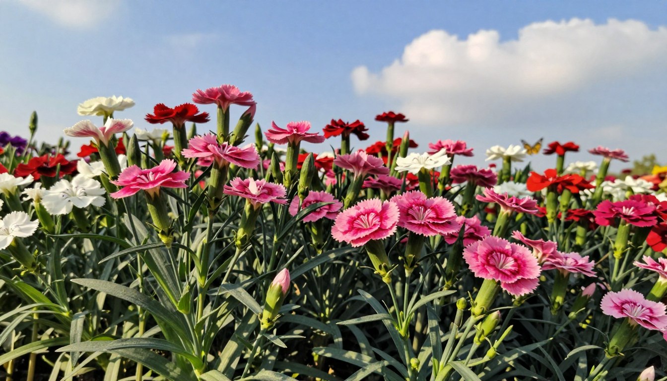 Jak rosną goździki