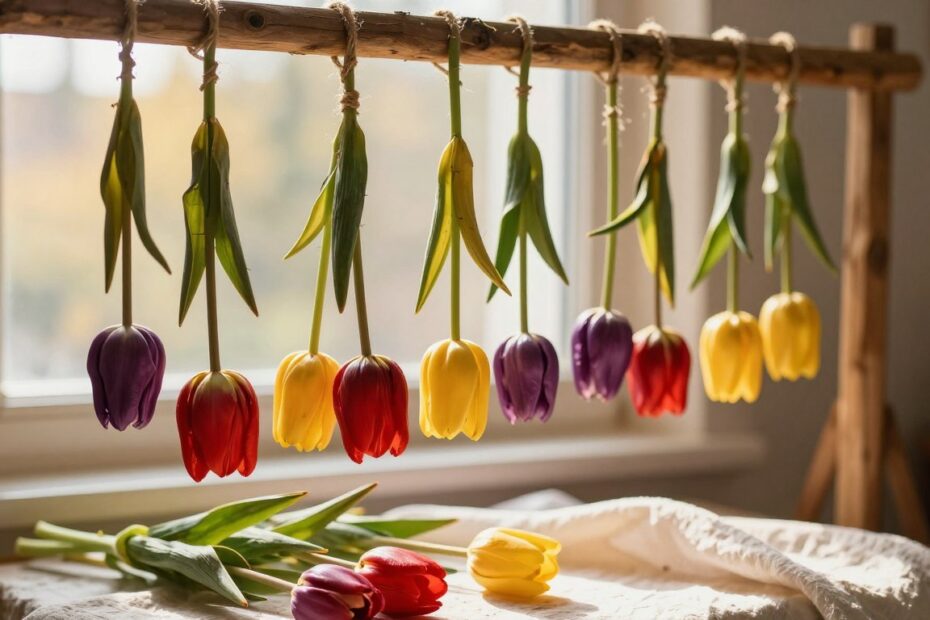 Jak suszyć tulipany