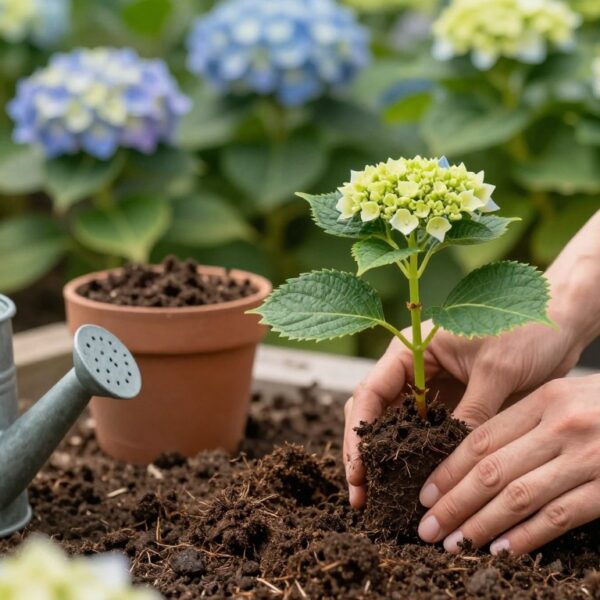 Jak ukorzenić hortensję bukietową – sadzonki półzdrewniałe, podłoże i wilgotność