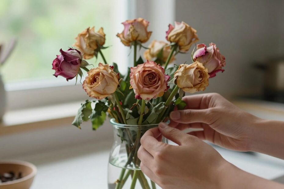 Jak uratować zwiędłe róże