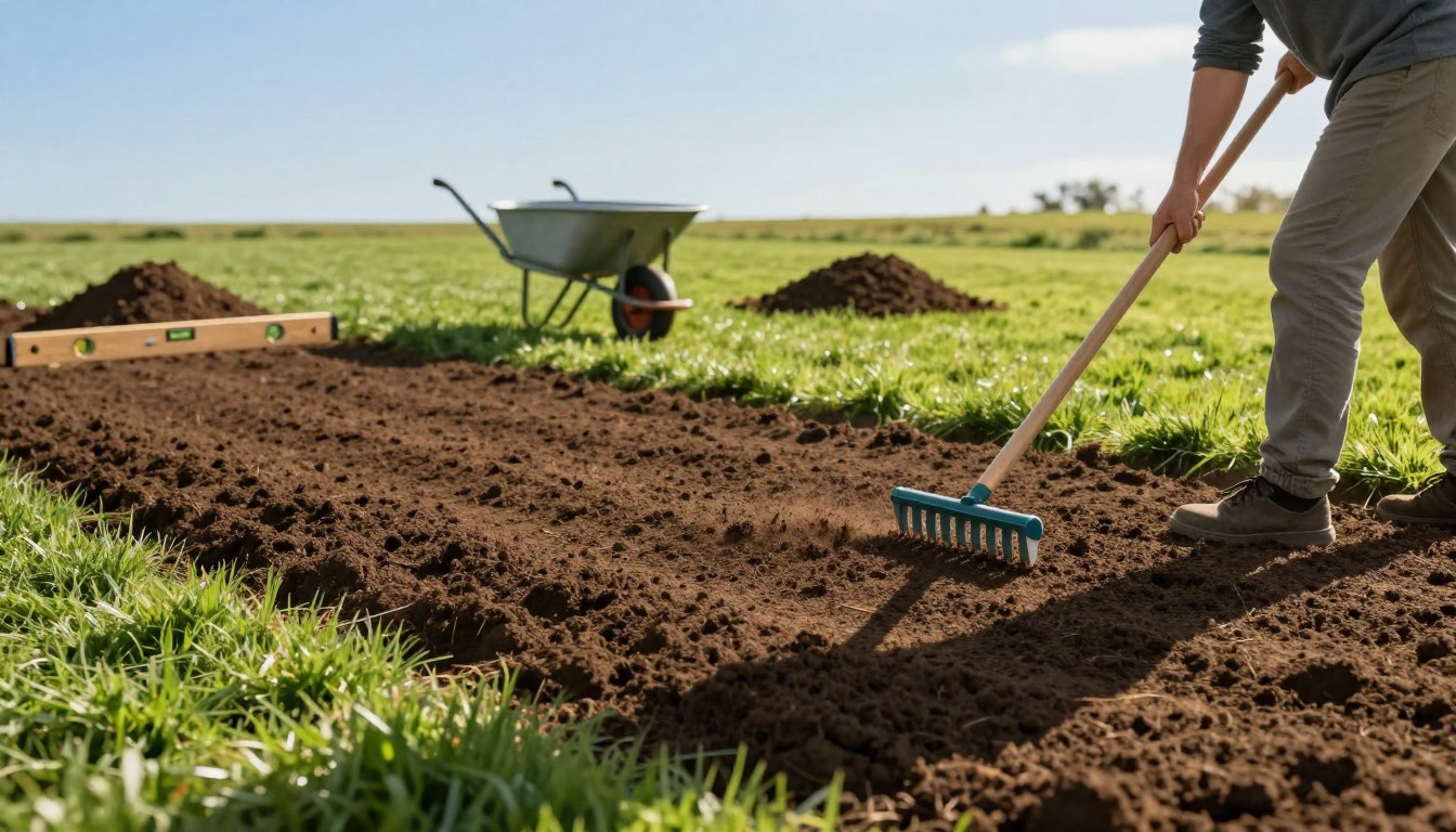 Jak wyrównać ziemię pod trawnik