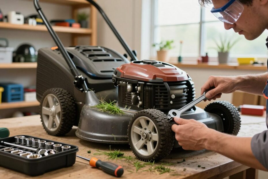 Jak zdjąć koło w kosiarce