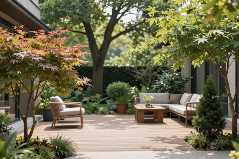 Jakie drzewa posadzić przy tarasie