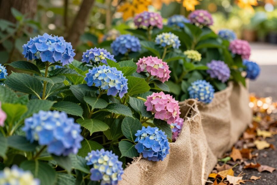 Kiedy okrywać hortensje ogrodowe