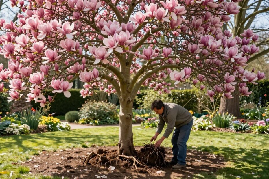 Kiedy przesadzić magnolie