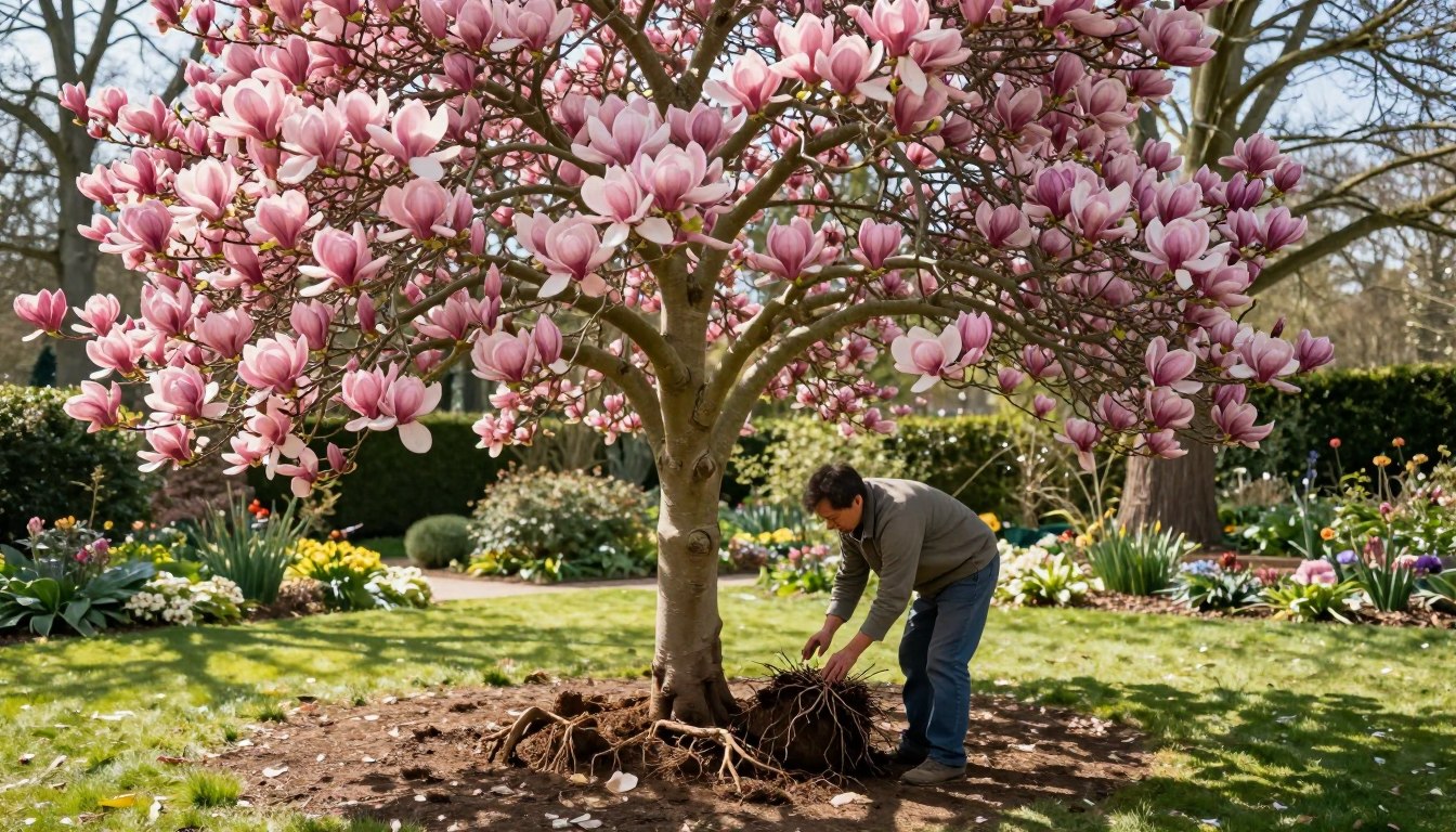 Kiedy przesadzić magnolie