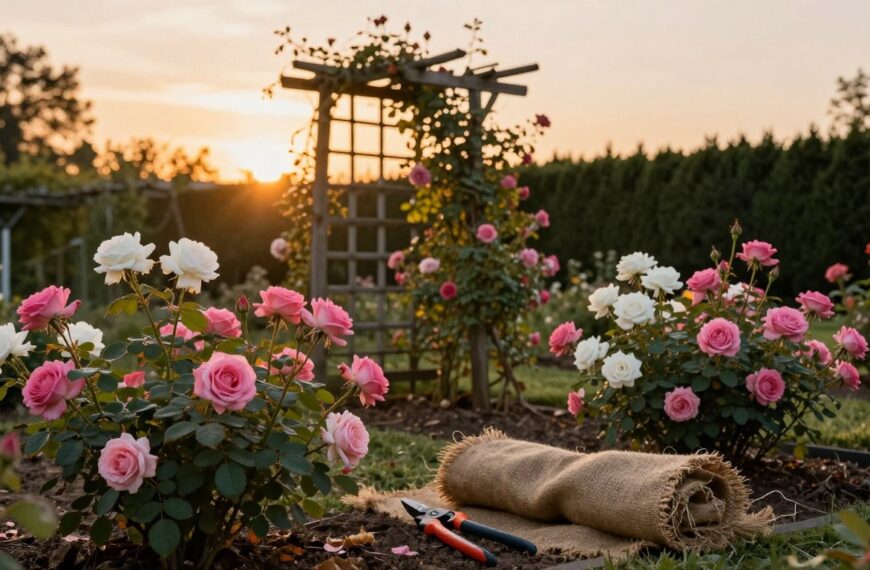 Kiedy przycinać róże pnące na zimę