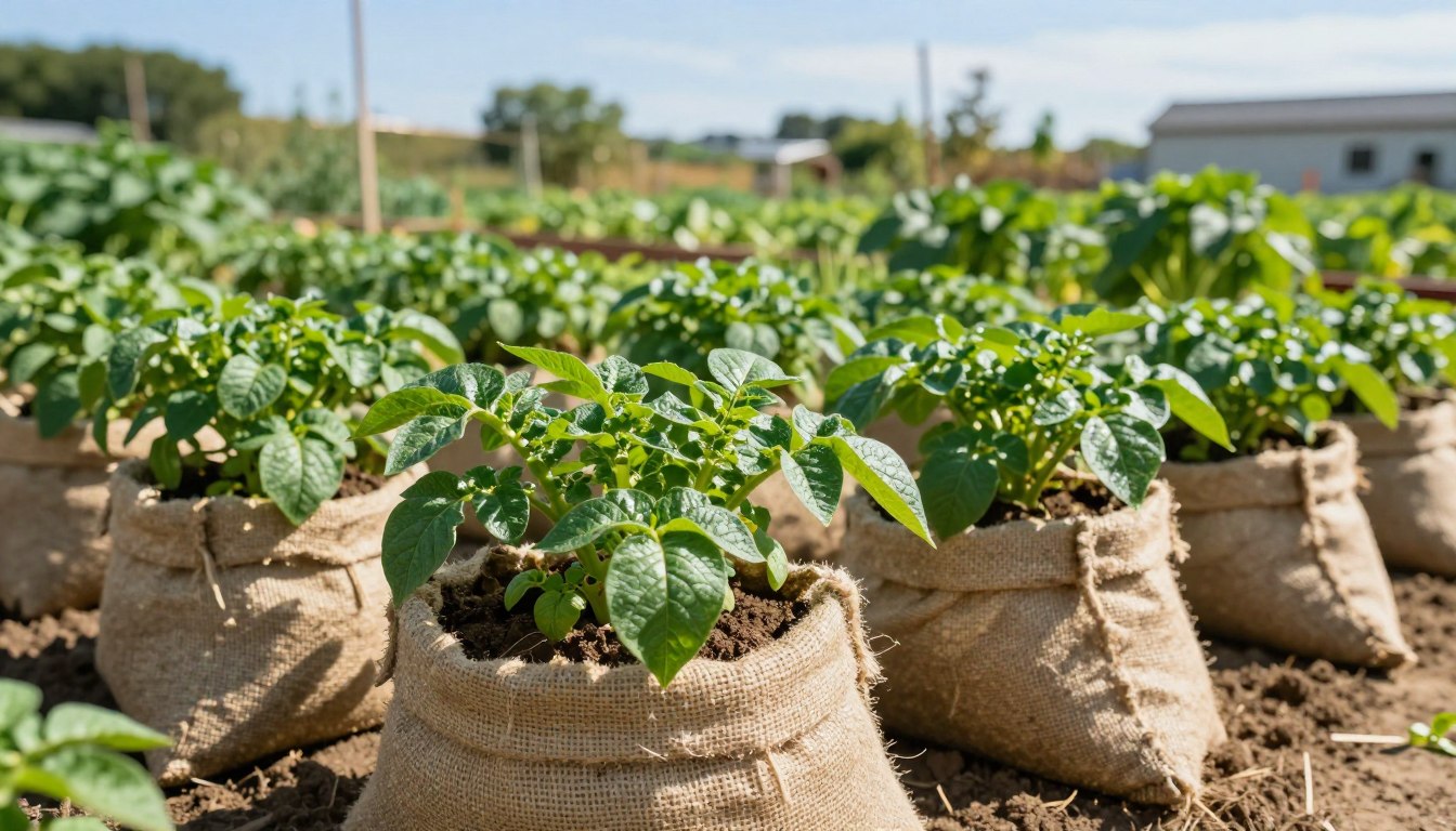 Jak sadzić ziemniaki w workach