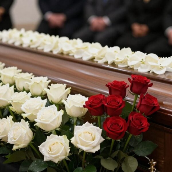 Biała czy czerwona róża na pogrzebie – znaczenie kolorów i dobór kwiatów
